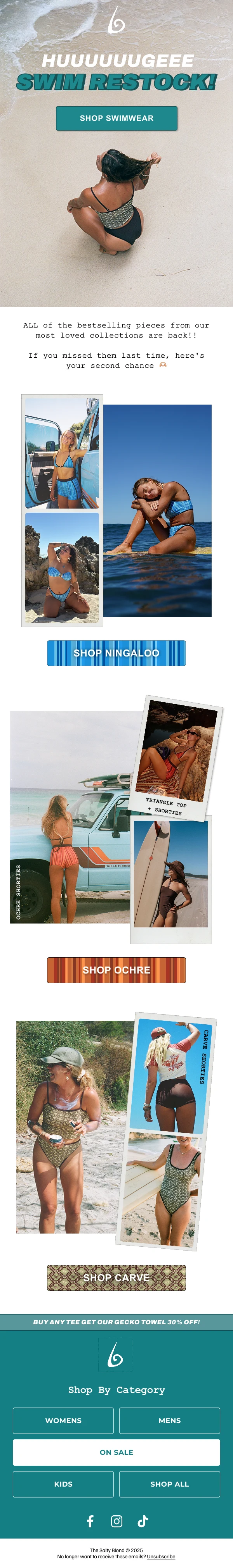 The Salty Blond Surfshop email