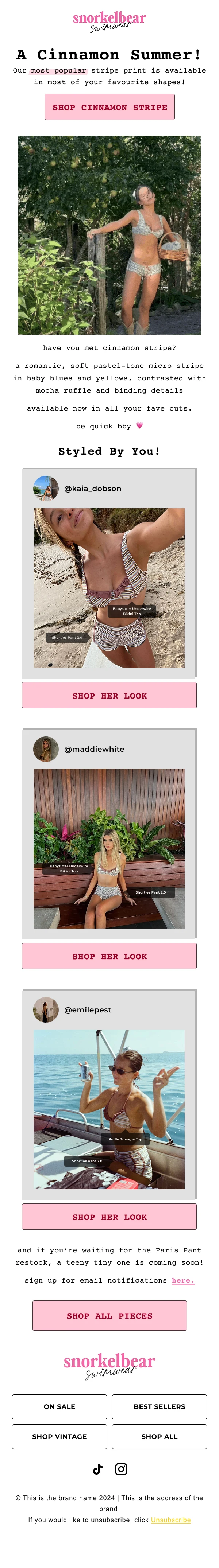 Snorkelbear Swimwear email