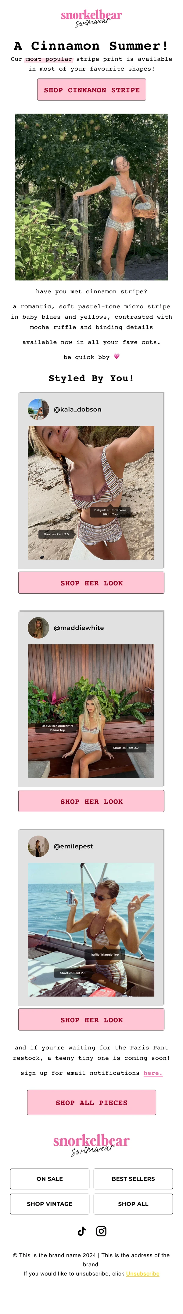 Snorkelbear Swimwear email